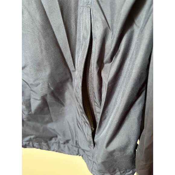 Hooded Jacket L Blue Mesh Pocket Windbreaker Nylon Lightweight Woolrich Vintage - Picture 8 of 10